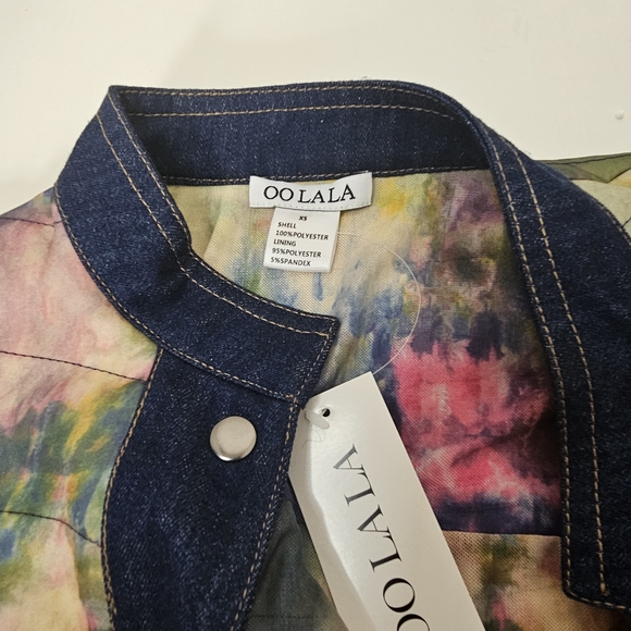 Oolala  Multicolor Tie-Dye Jean Jacket - Picture 8 of 16